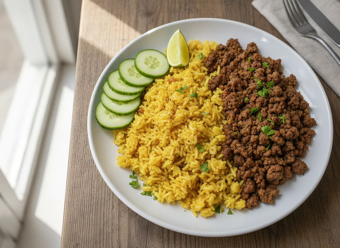 Ground Meat with Yellow Rice photo