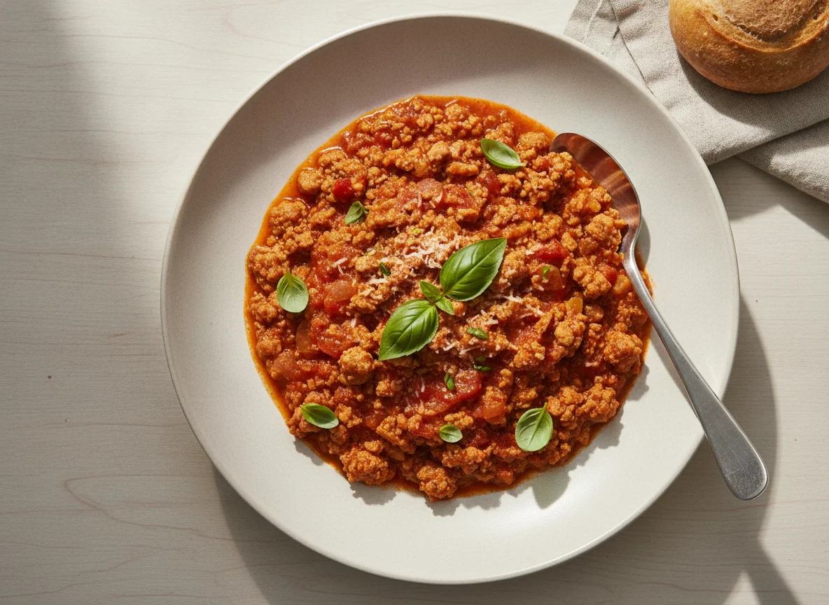 Ground Turkey and Tomato Sauce photo