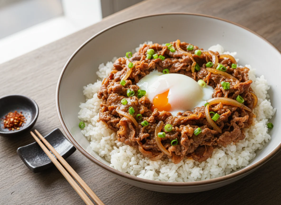 Gyudon with Onsen Tamago photo