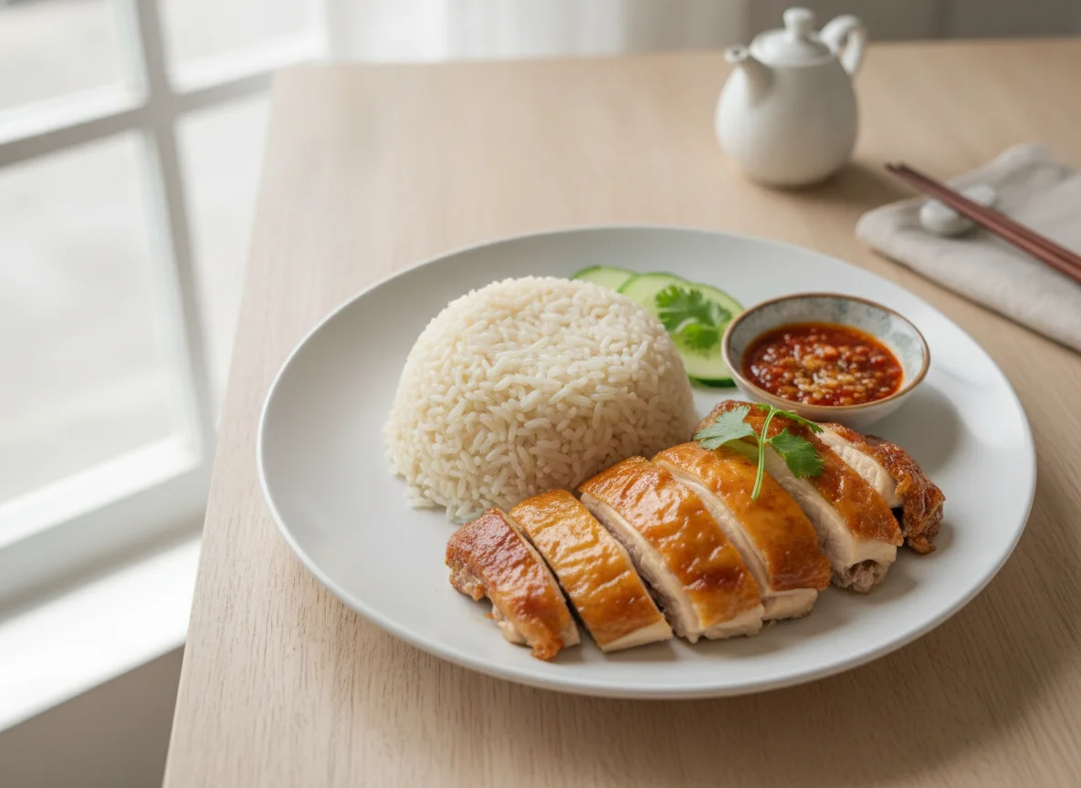Hainanese Chicken Rice (Roasted) photo