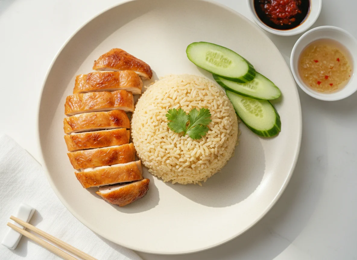 Hainanese Roasted Chicken Rice photo