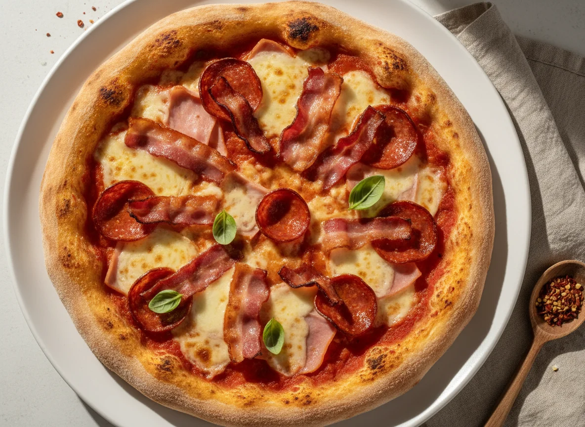 Half a medium pizza photo