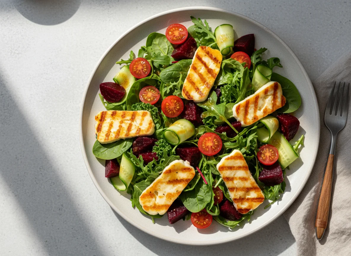 Halloumi and Beetroot Salad photo