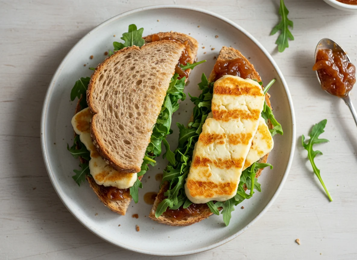 Halloumi and Rocket Sandwich photo
