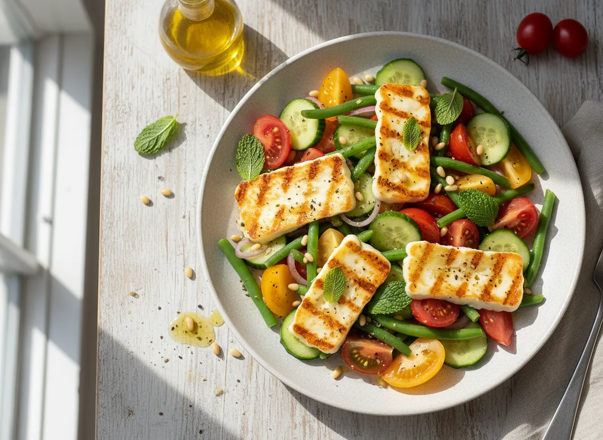 Halloumi and Vegetable Salad photo