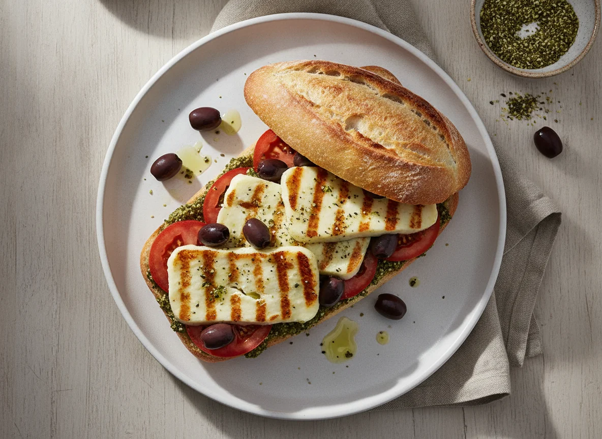 Halloumi and Zaatar Sandwich photo
