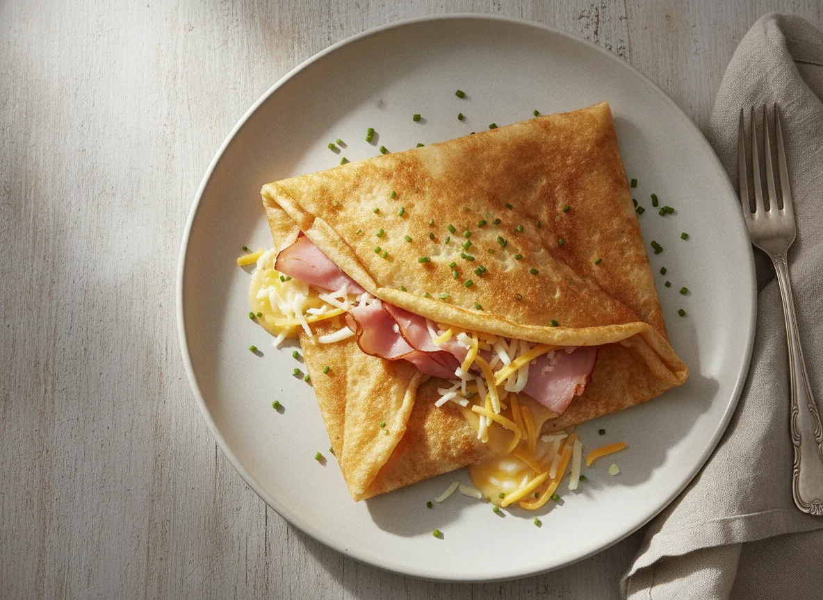 Ham and Cheese Crepe photo