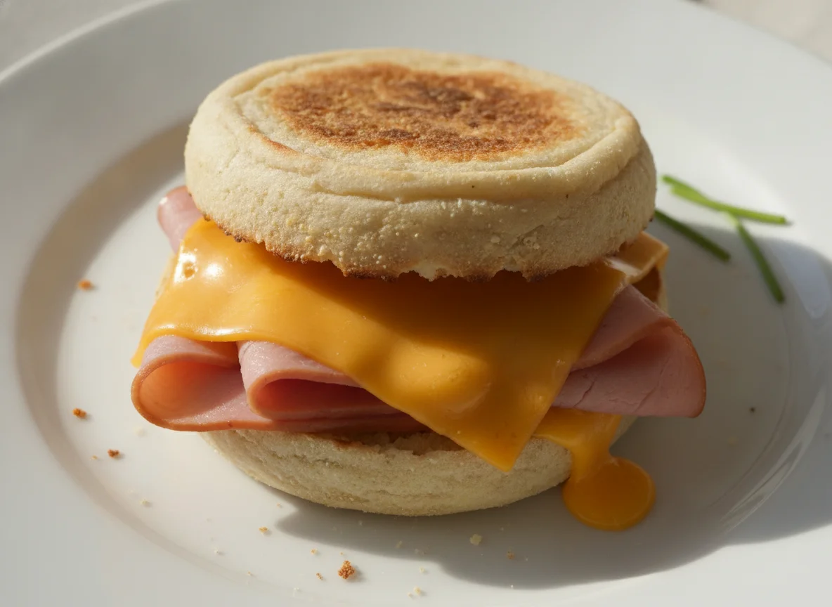 Ham and Cheese English Muffin photo