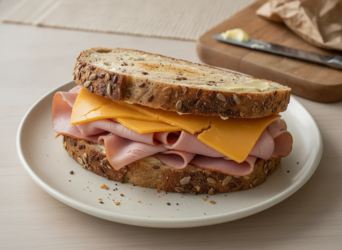 Ham and Cheese Multigrain Sandwich photo