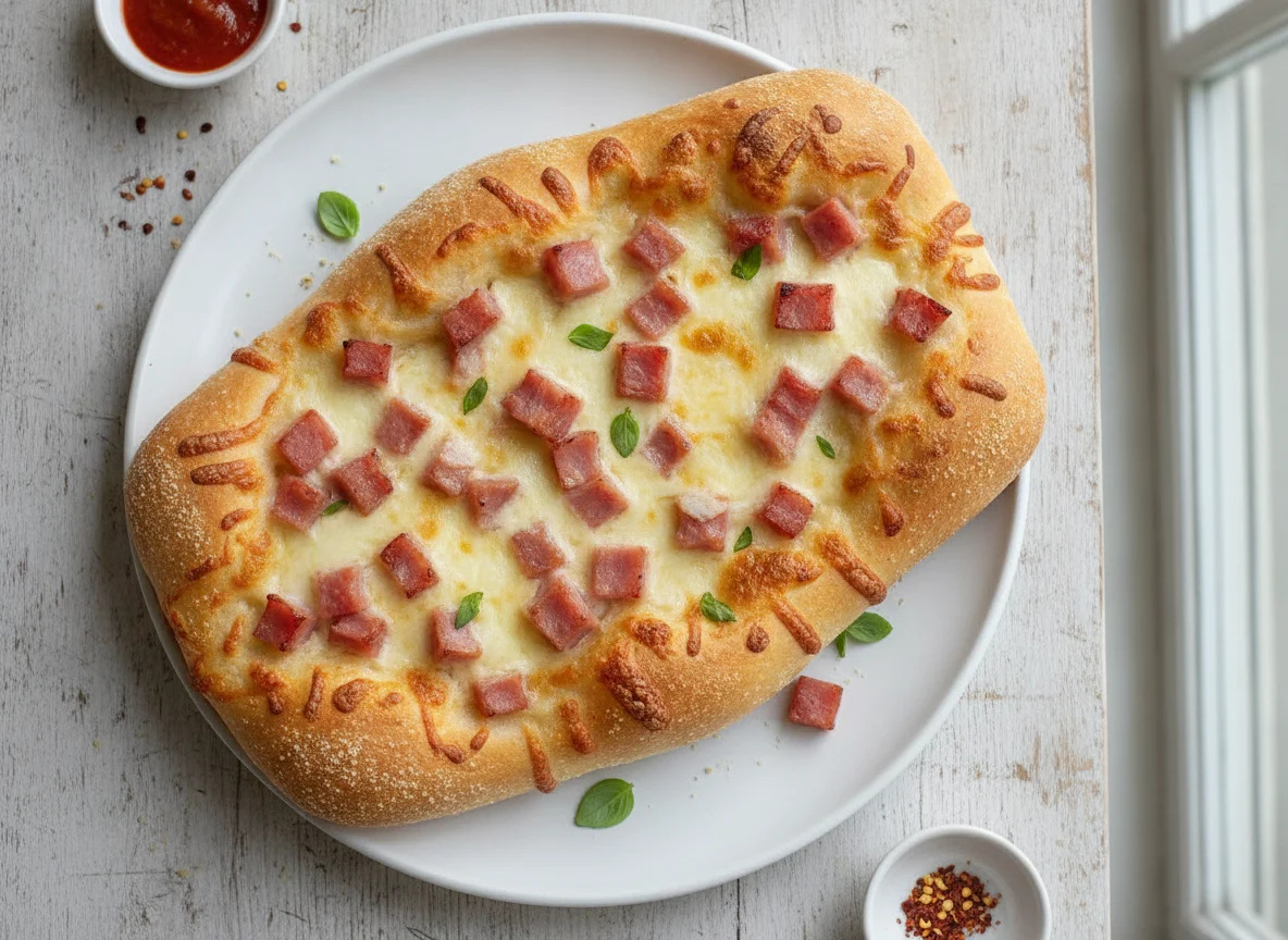 Ham and Cheese Pizza Bread photo