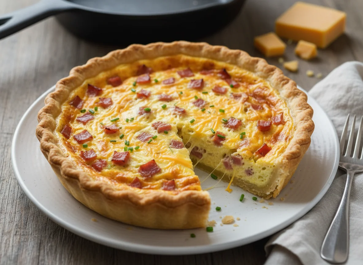 Ham and Cheese Quiche photo