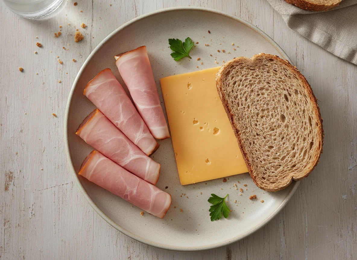 Ham and Cheese Sandwich Components photo