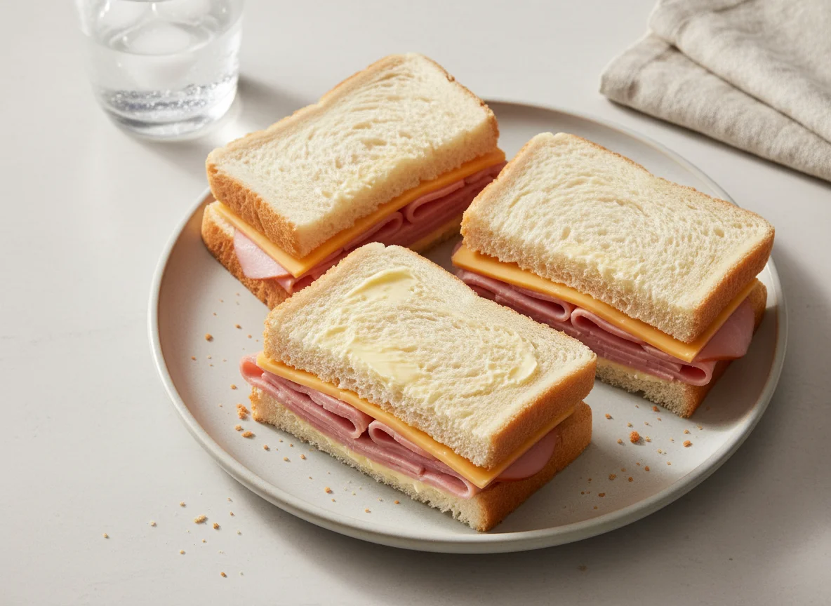 Ham and Cheese Sandwiches photo