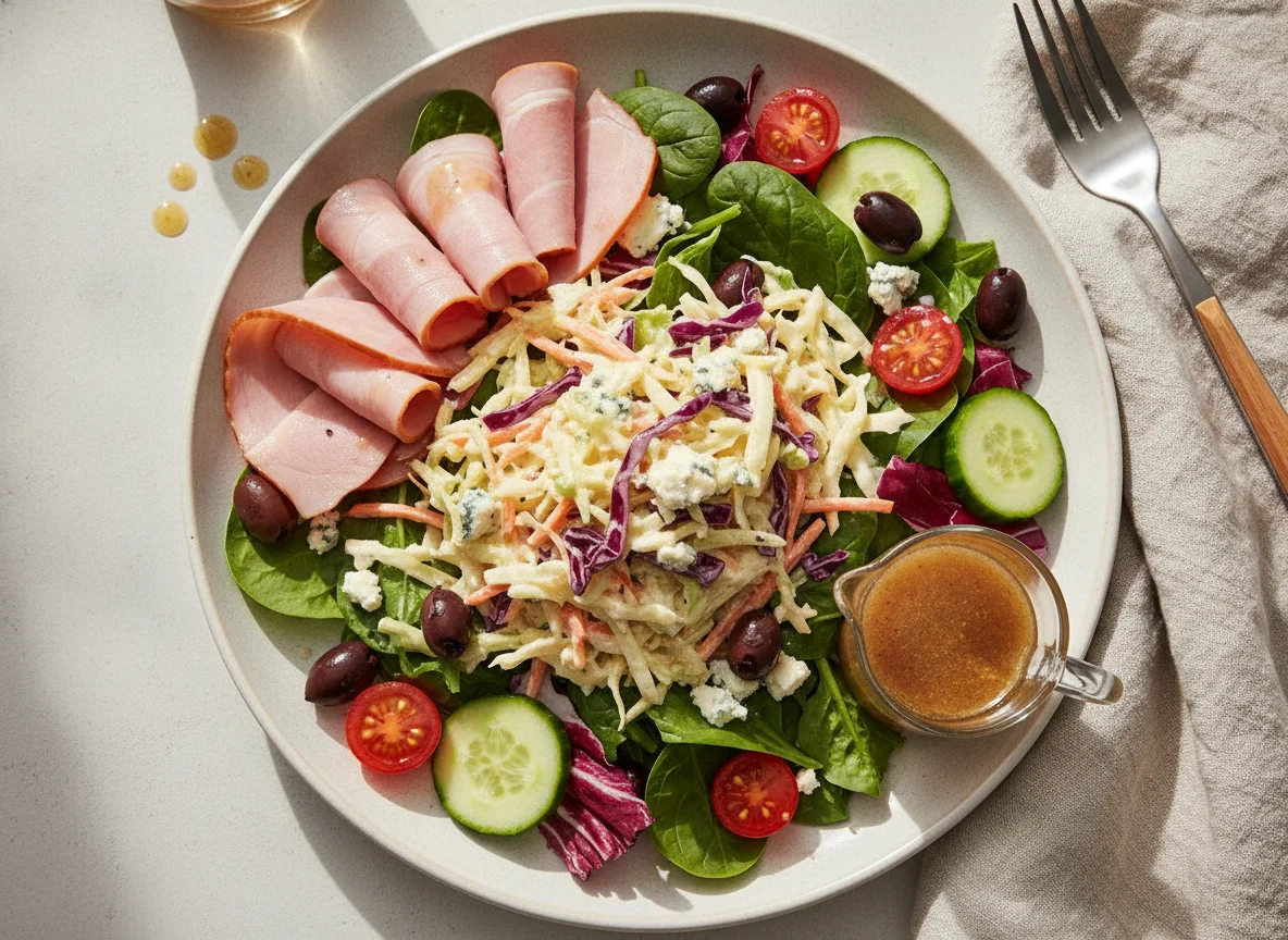 Ham and Coleslaw Garden Salad photo