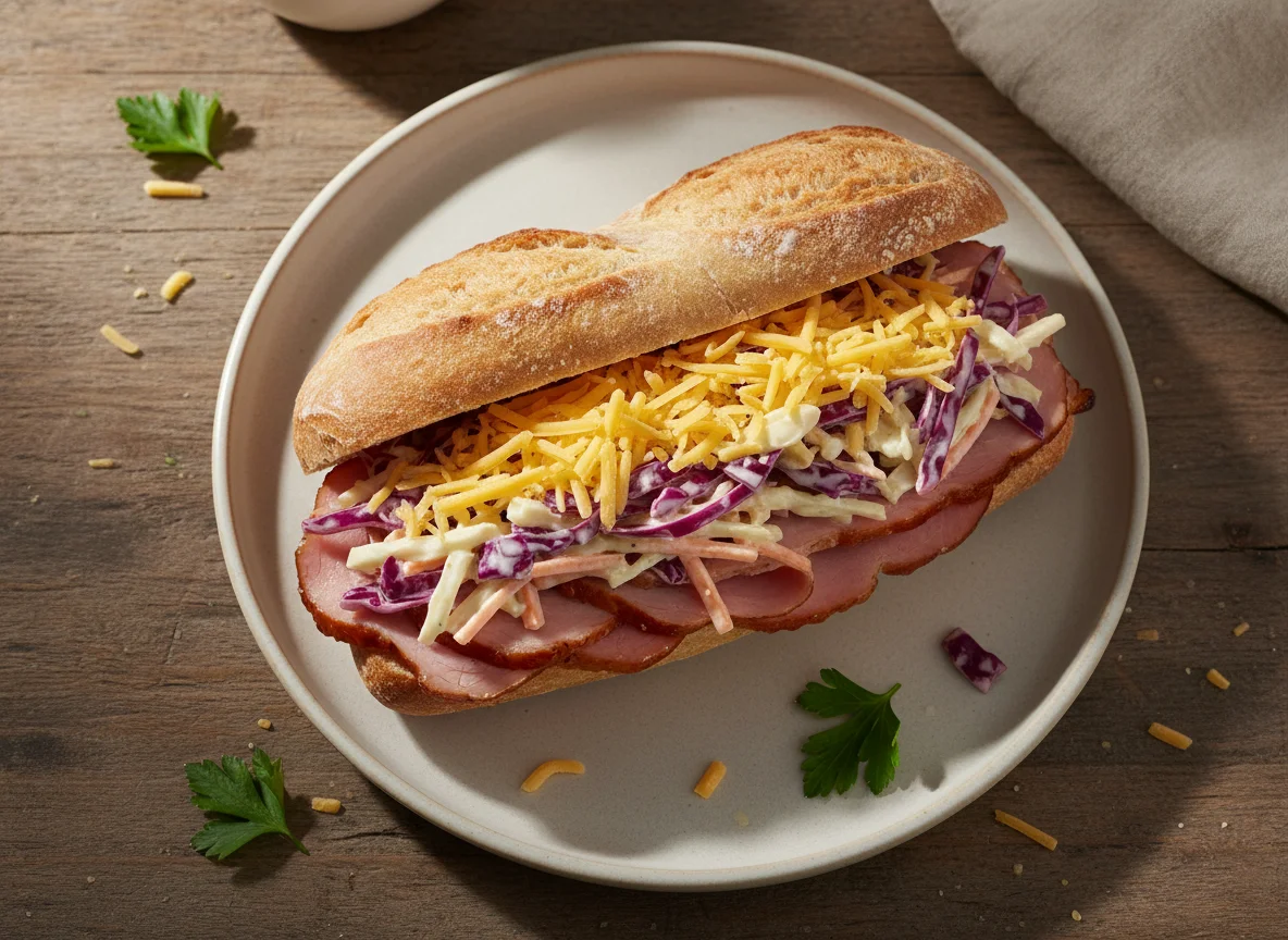 Ham and Coleslaw Roll photo