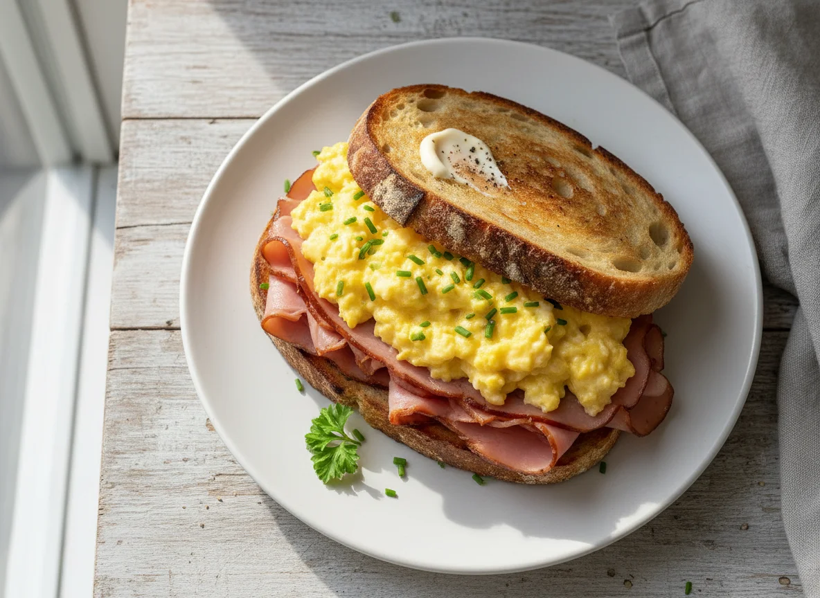 Ham and Egg Sandwich photo