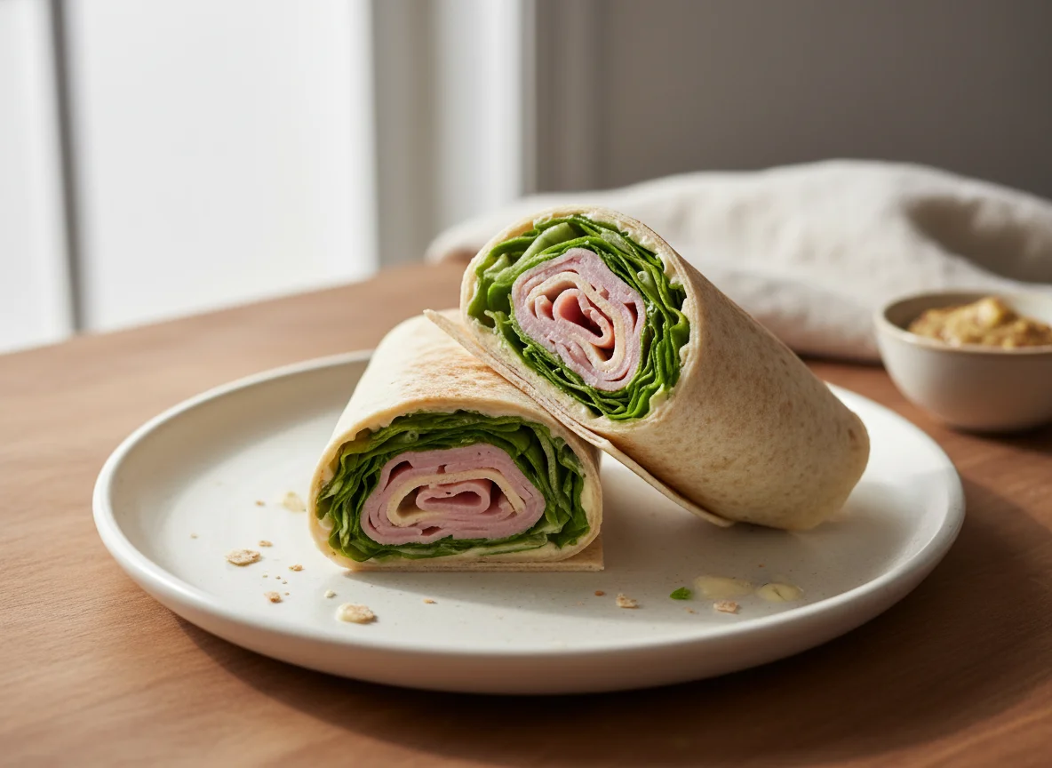 Ham and Lettuce Wrap photo