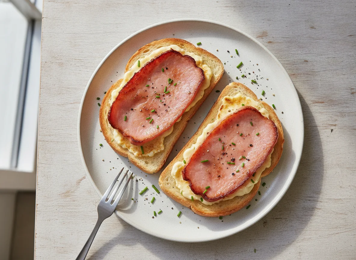 Ham and Mayonnaise Toast photo