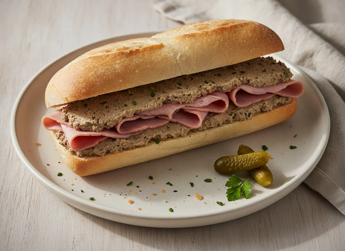Ham and Pâté Sandwich photo