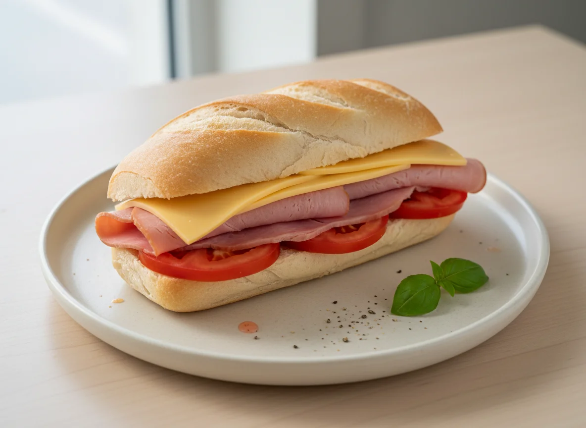 Ham, Cheese and Tomato Roll photo