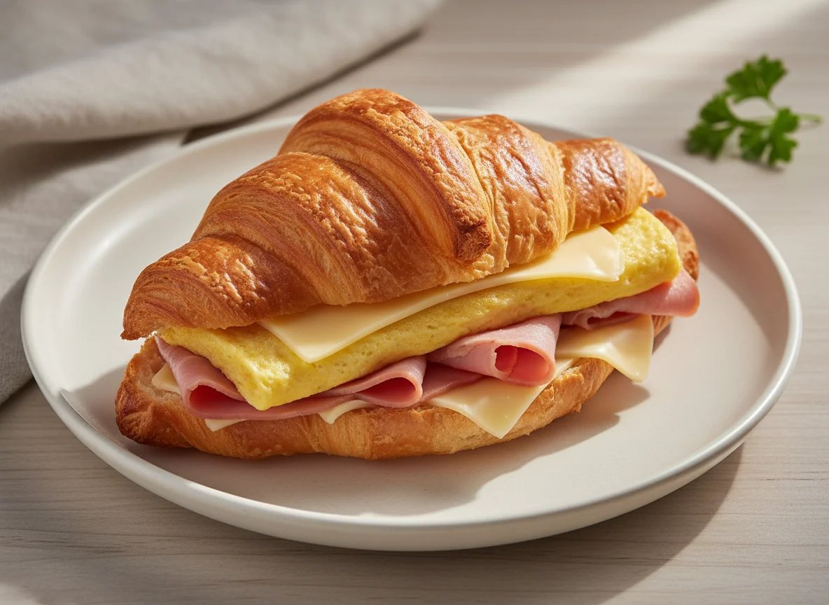 Ham, Egg, and Cheese Croissant photo