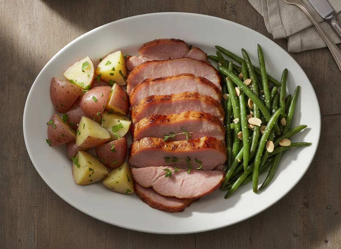Ham, Potatoes, and Green Beans photo