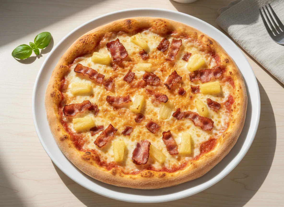 Hawaiian Pizza with Bacon photo