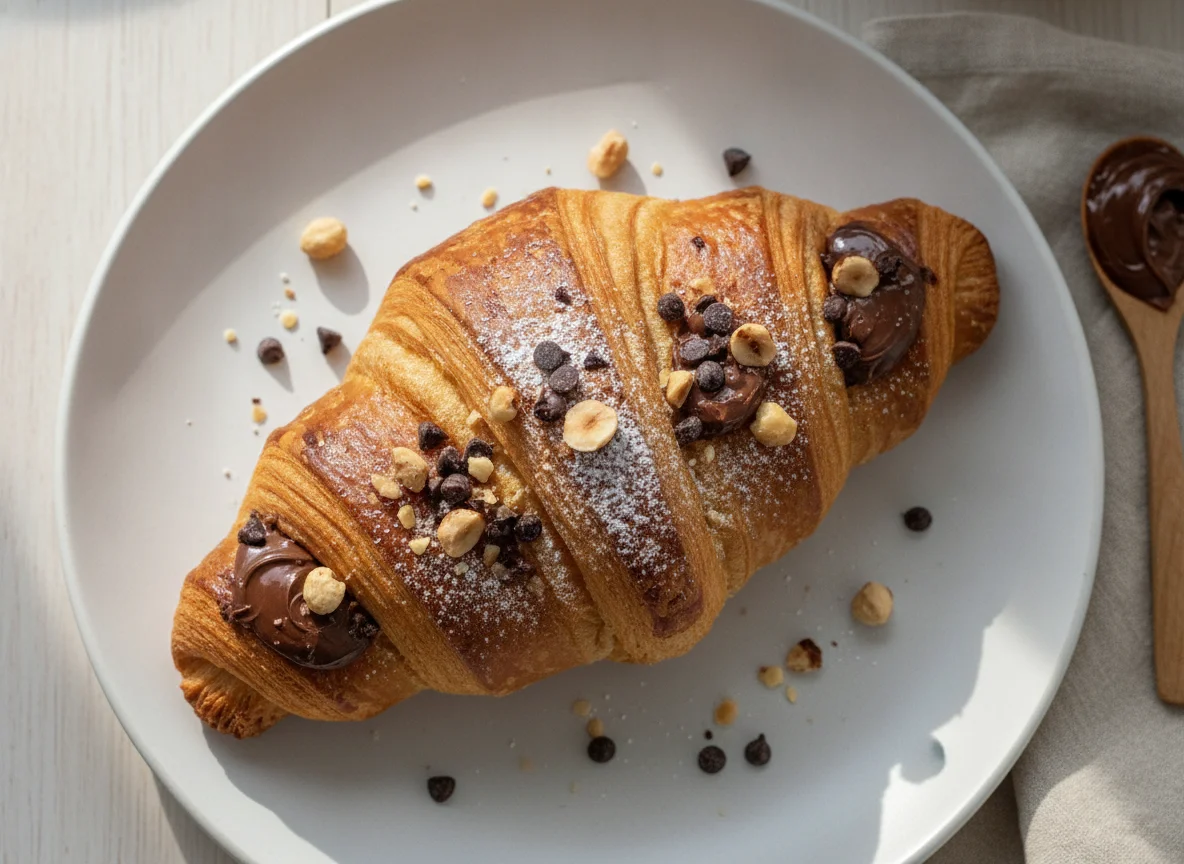 Hazelnut Chocolate Croissant photo