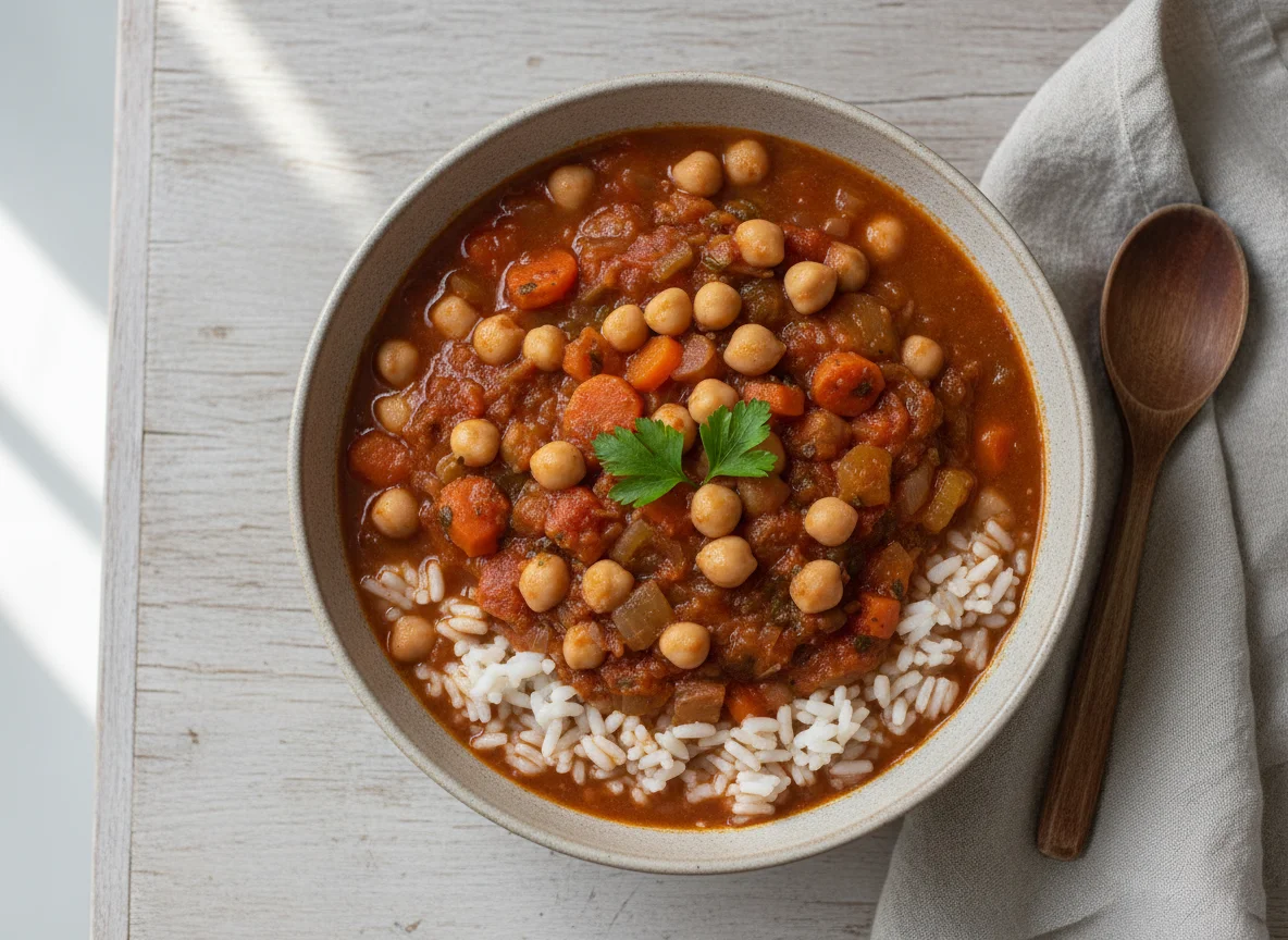Hearty Vegetable and Chickpea Stew photo