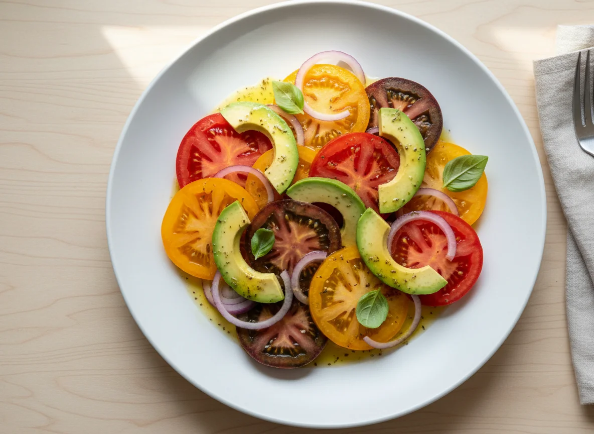 Heirloom Tomato and Avocado Salad photo