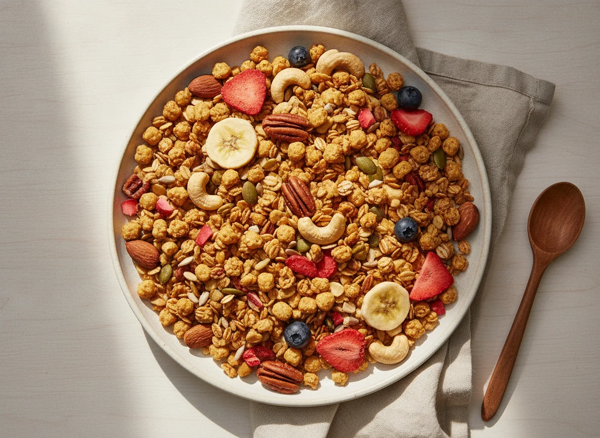 High Protein Nuts & Seeds Granola photo