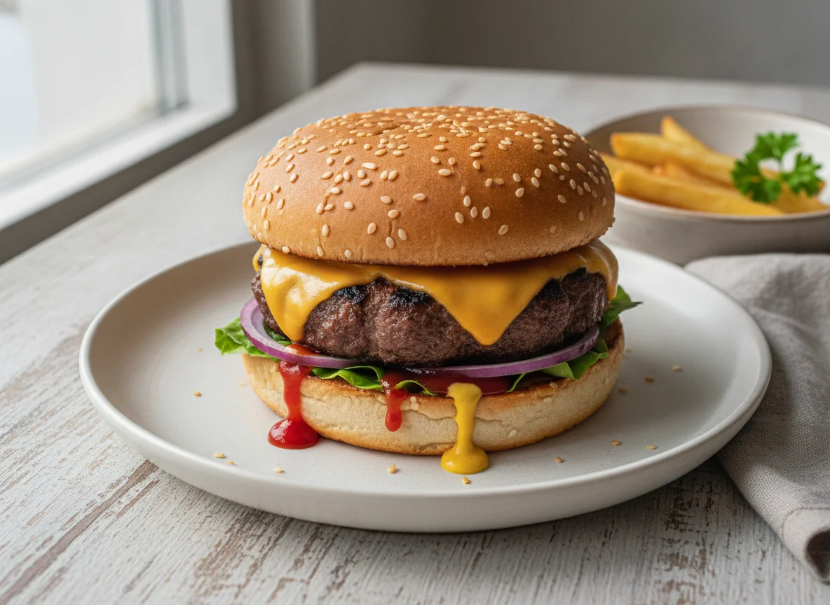Homemade Beef Burger photo