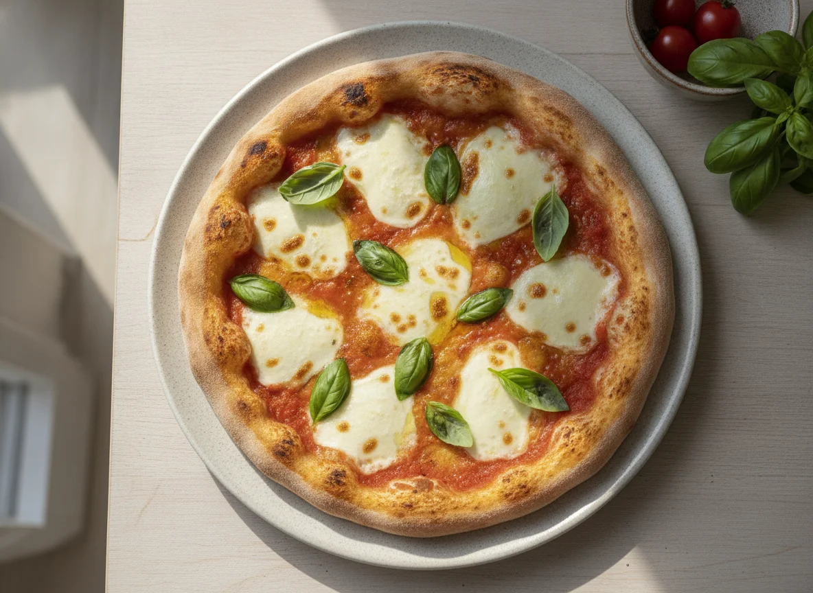 Homemade Margherita Pizza photo
