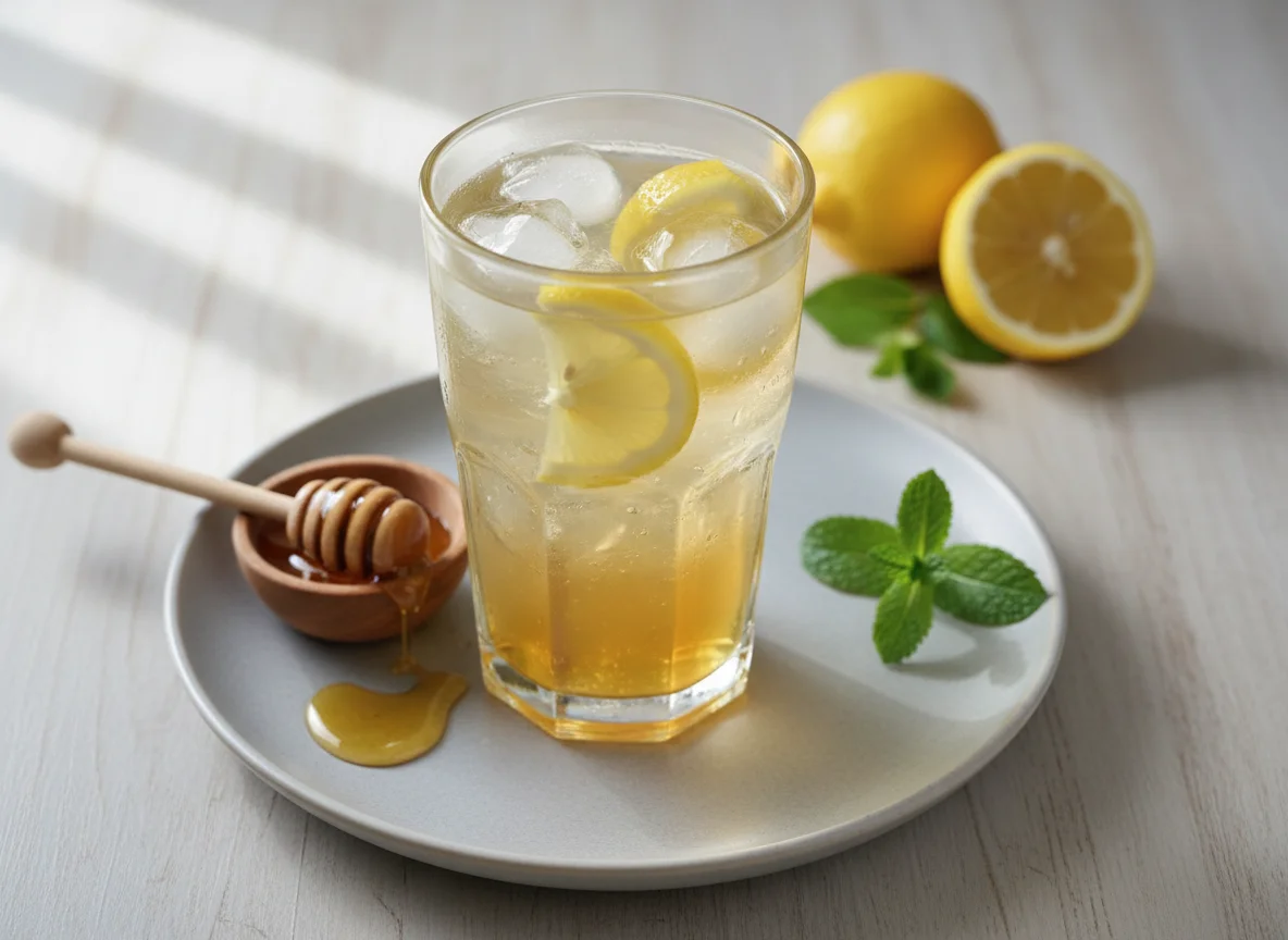 Honey Lemon Drink with Ice photo