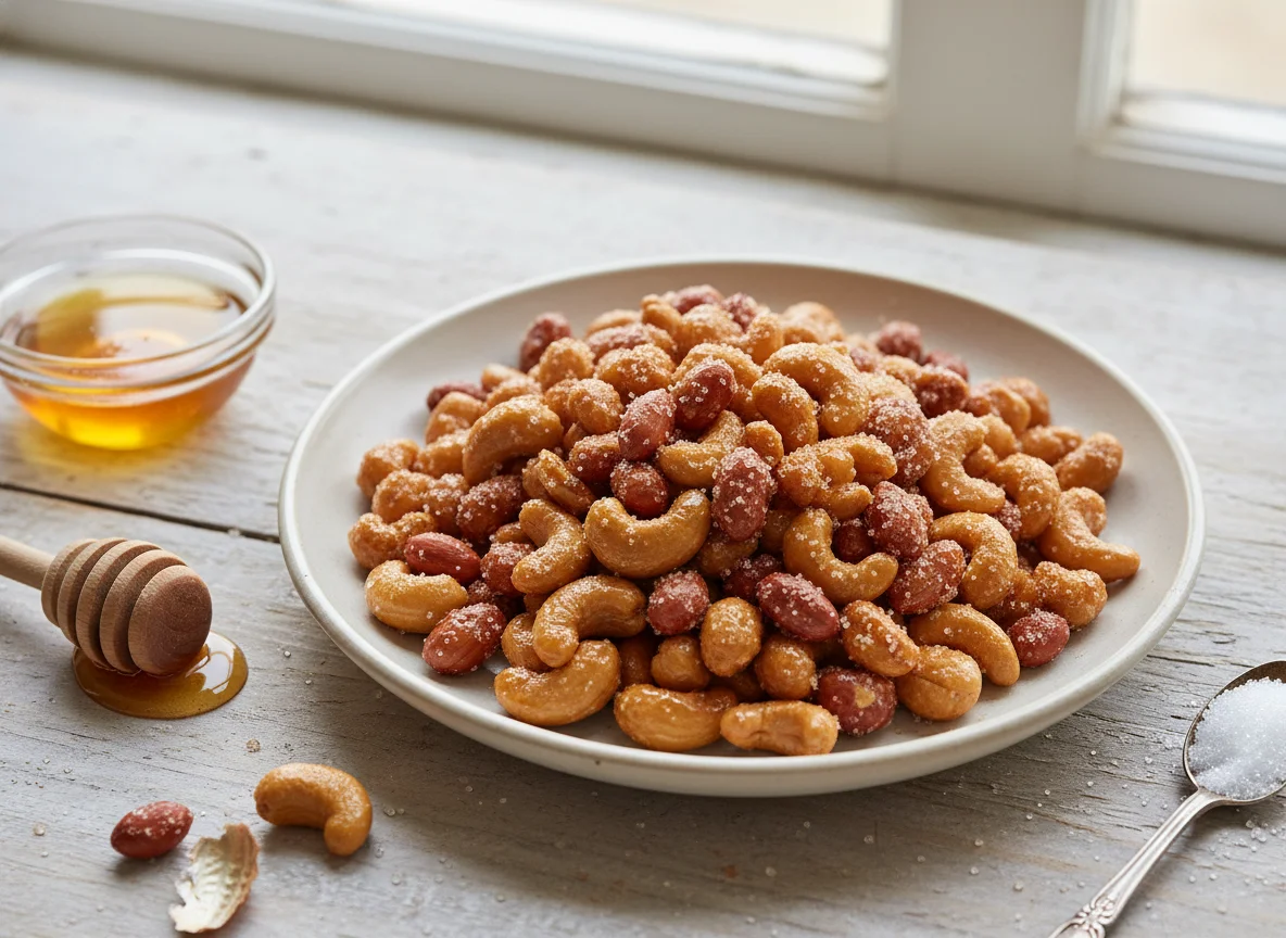 Honey Roasted Peanuts & Cashews photo
