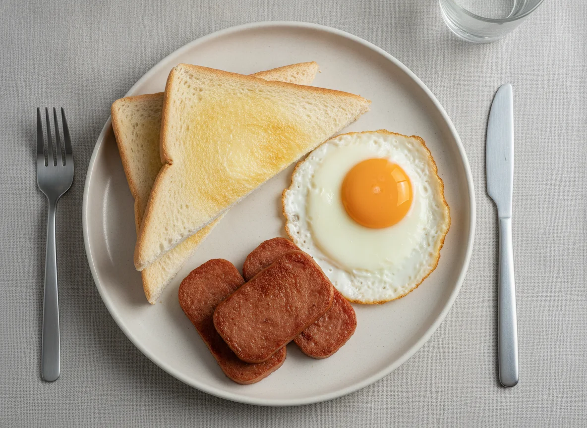 Hong Kong Style Breakfast Plate photo