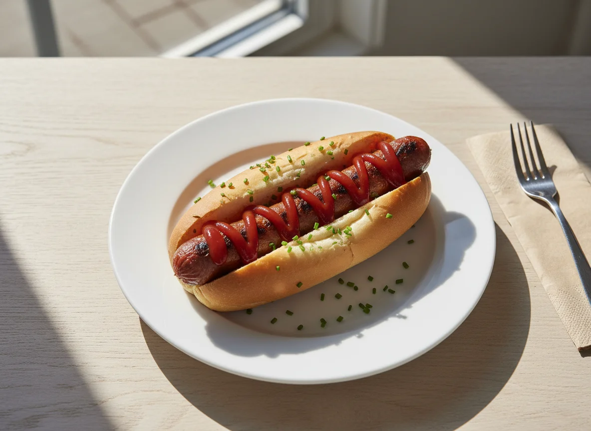Hot Dog with Ketchup photo