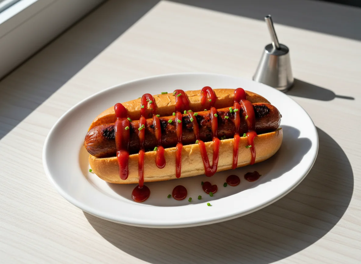 Hot Dog with Sauce photo