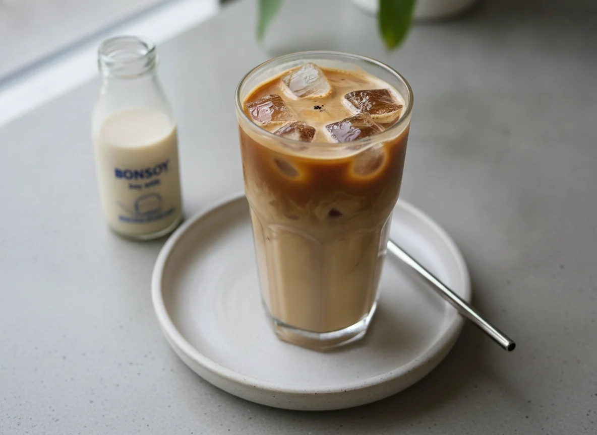Iced Coffee with Bonsoy Soy Milk photo