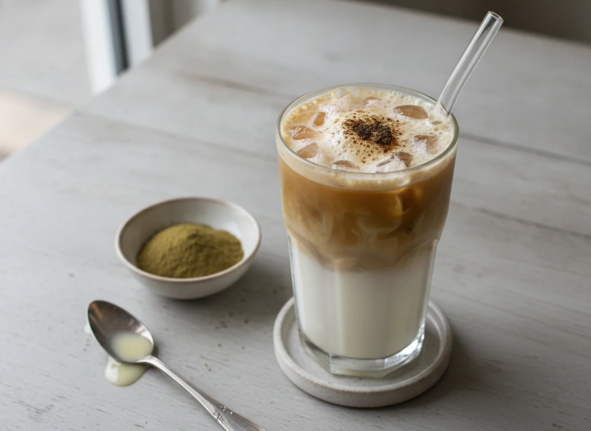 Iced Hojicha Latte photo