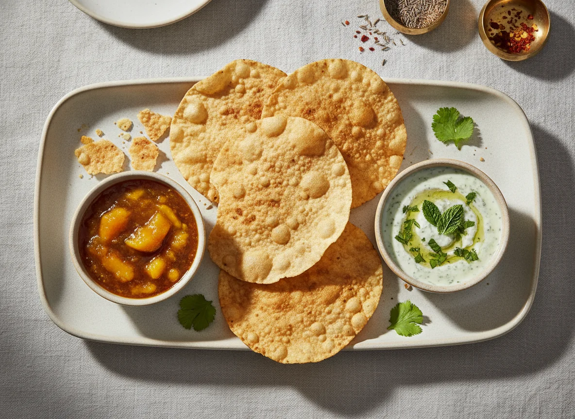 Indian Appetizers with Dips photo