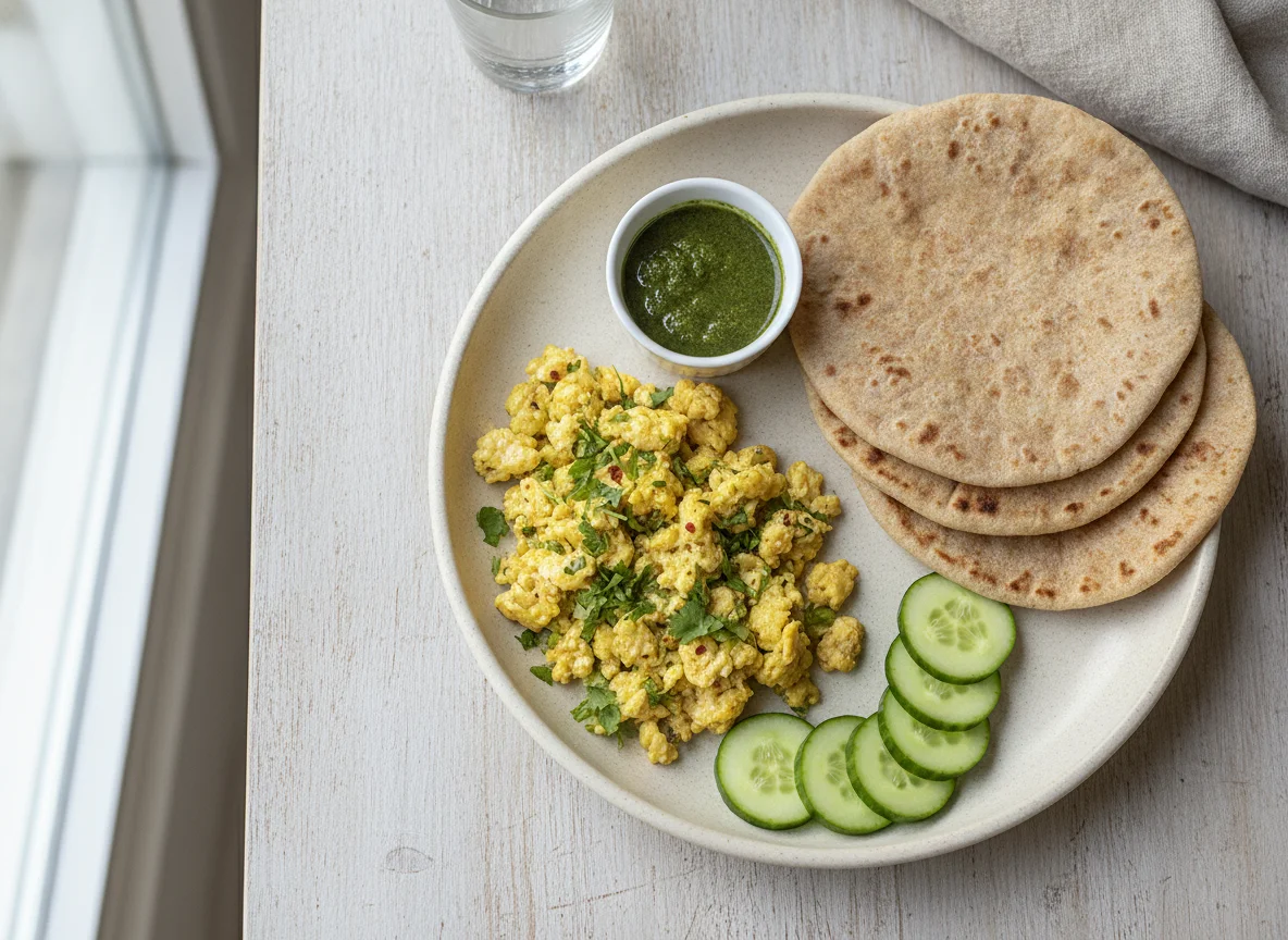 Indian Breakfast Plate photo