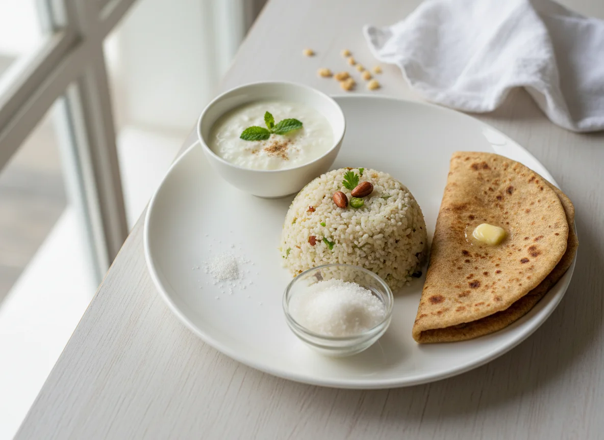 Indian Breakfast Thali photo