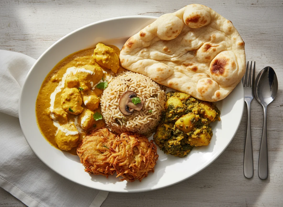 Indian Buffet Plate photo