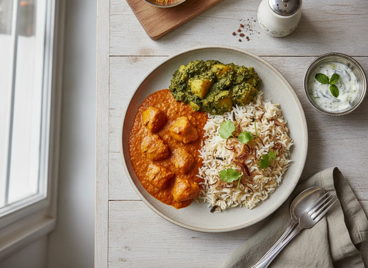 Indian Curry with Pilau Rice photo