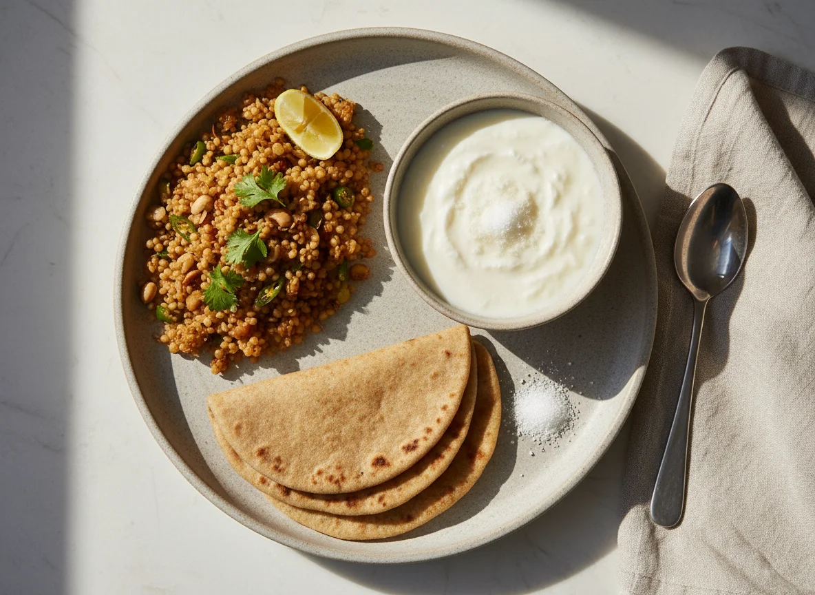 Indian Fasting Meal (Vrat Thali) photo