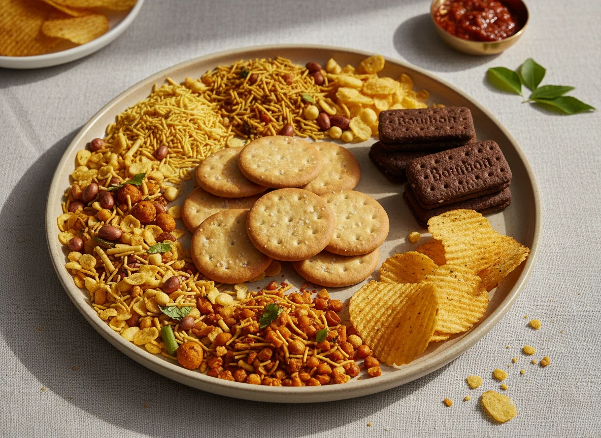 Indian Snacks Assortment photo
