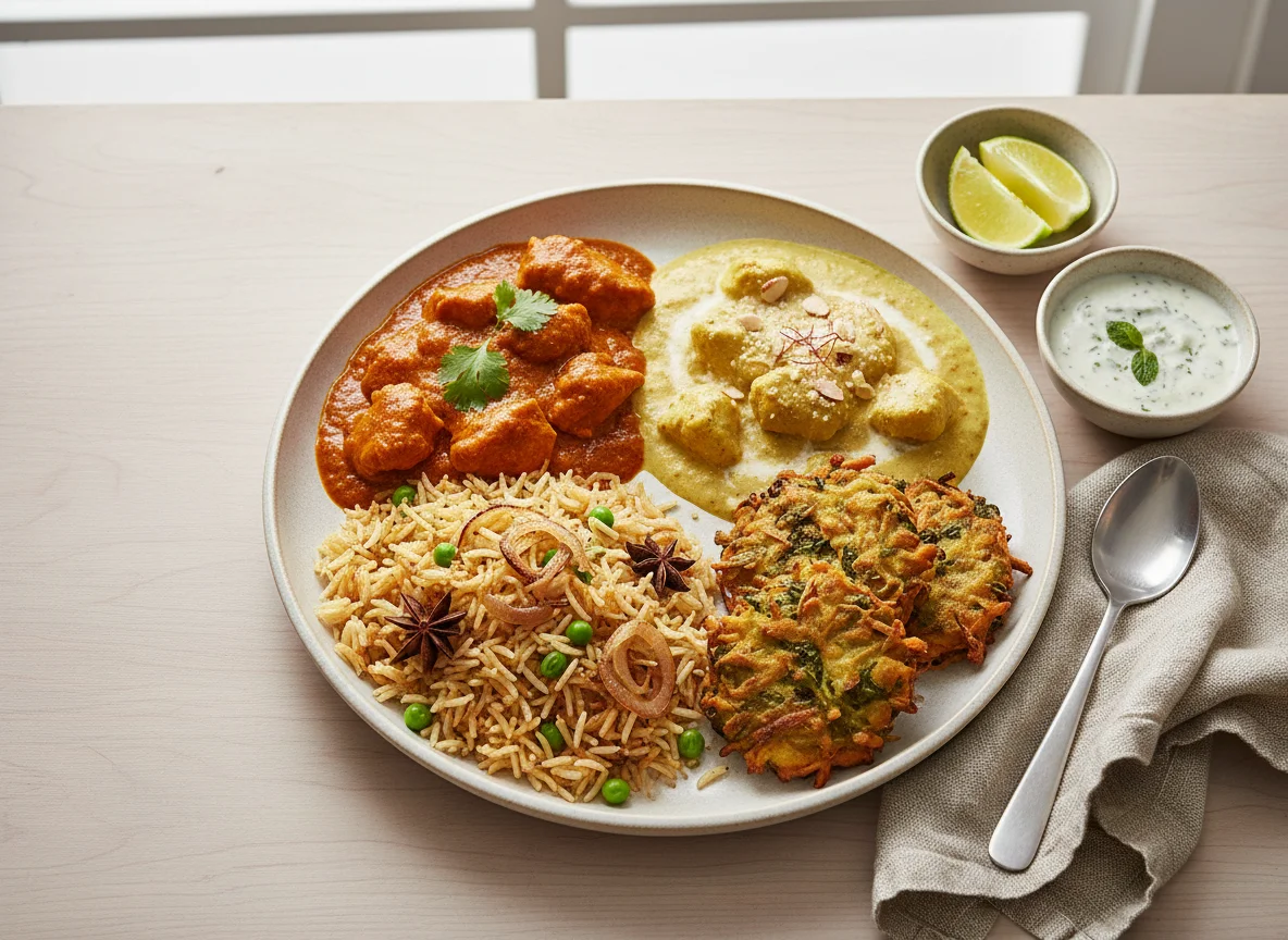 Indian Style Mixed Meal photo