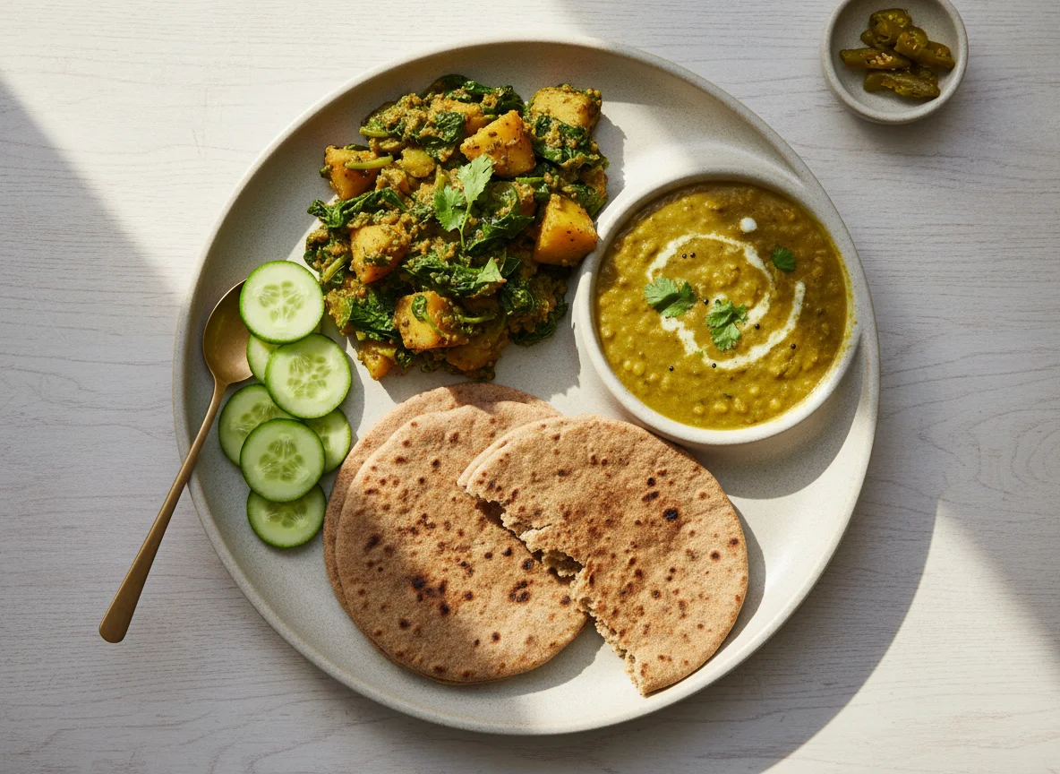 Indian Vegetarian Meal photo