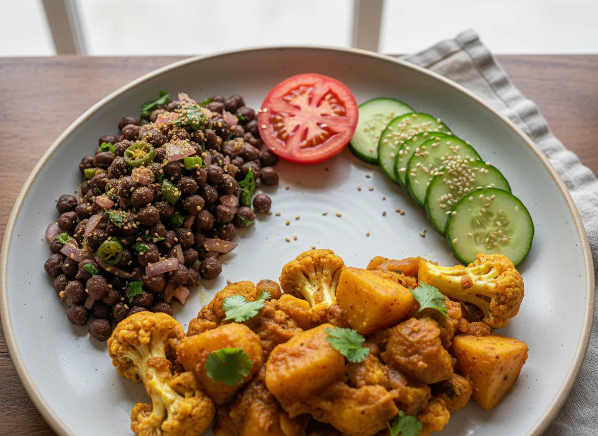 Indian Vegetarian Meal Platter photo
